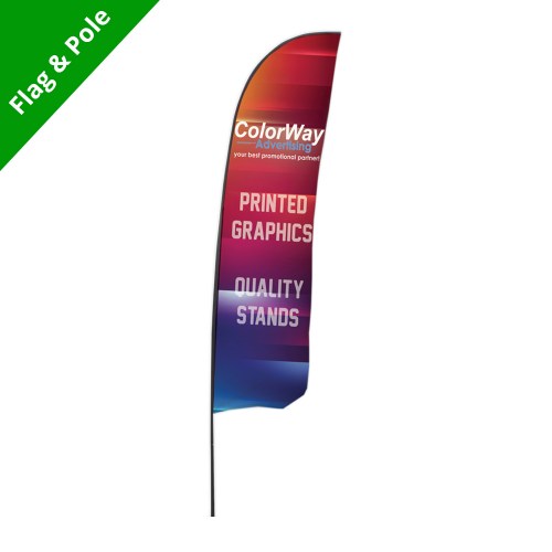 Feather Flags 4.2m - Flag & Pole Set Double Sided